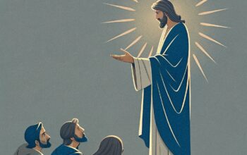 jesus-standing-with-peter-among-the-disciples-min