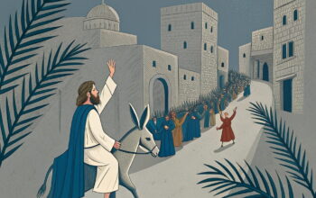 people-greet-Jesus-Christ-as-he-rides-into-jerusalem
